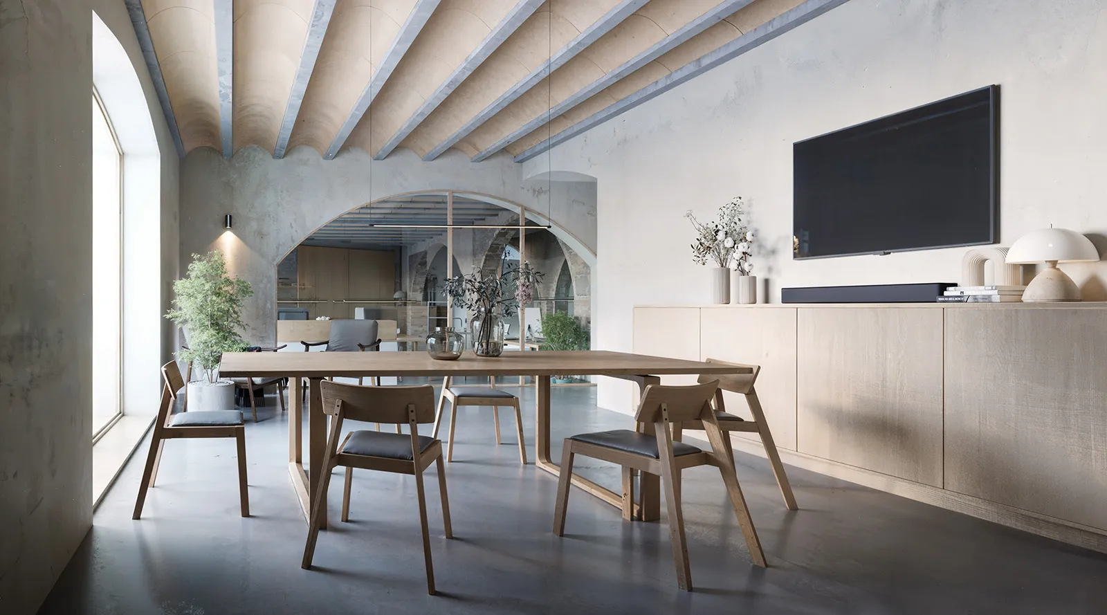 Sala de reuniones del estudio de Barcelona