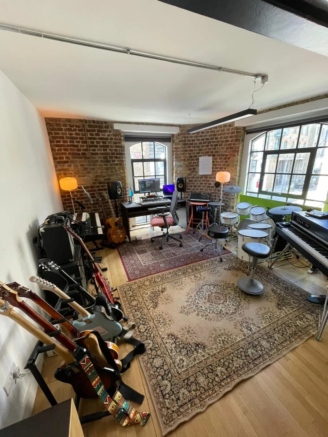 Sala del estudio de grabación de Sun Factory en Londres
