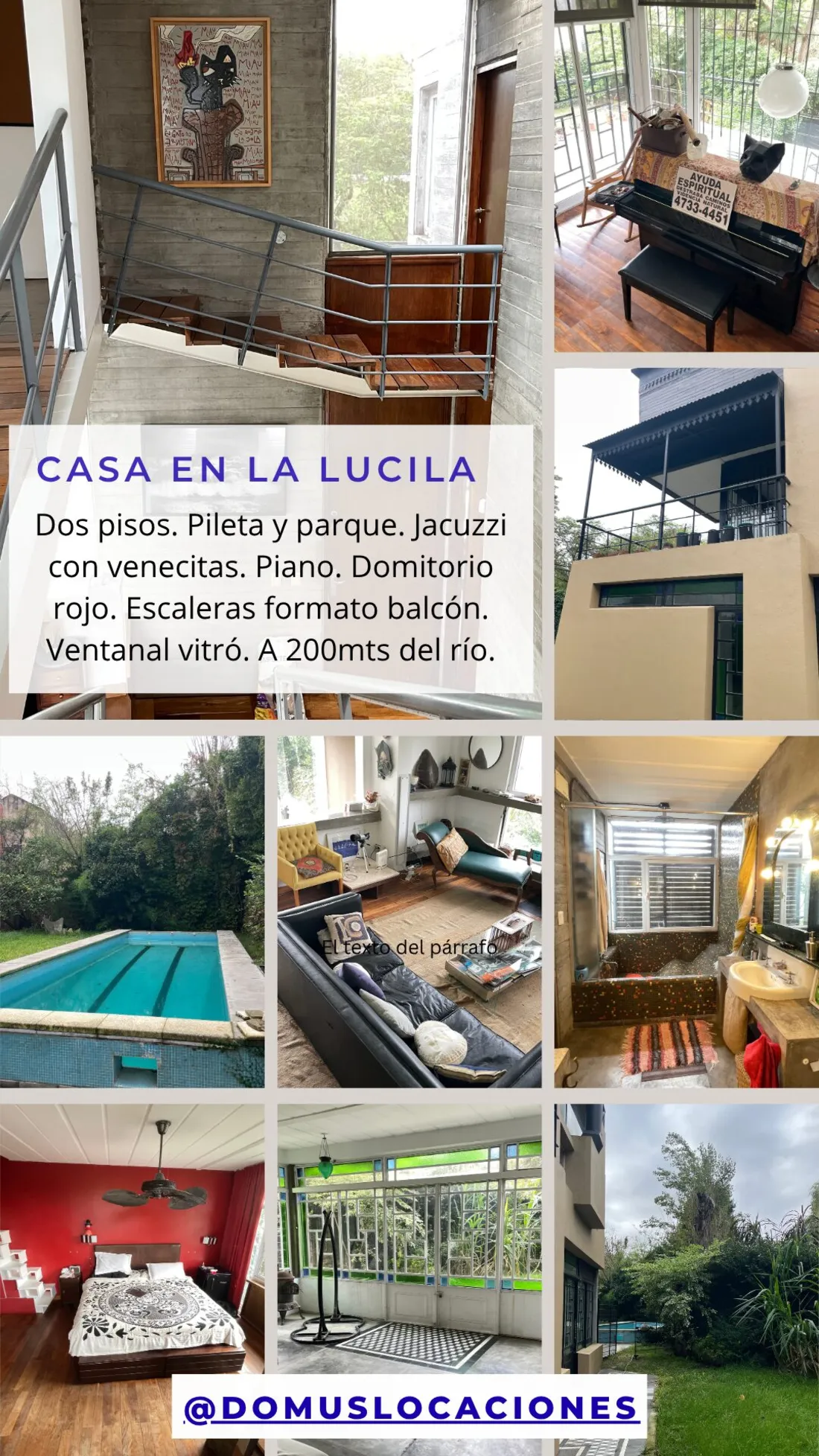 CASA La Lucila - cerca al río