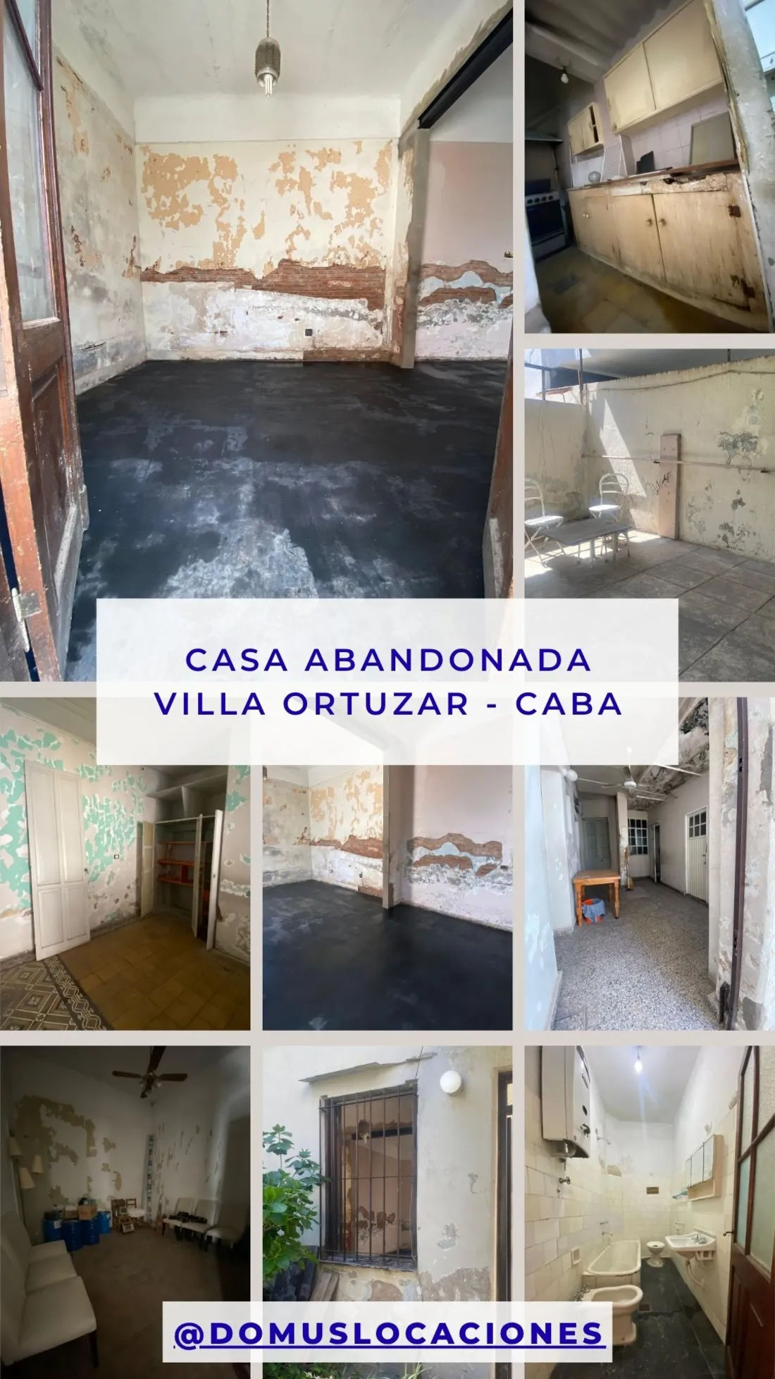 Casona abandonada en Villa Ortuzar CABA