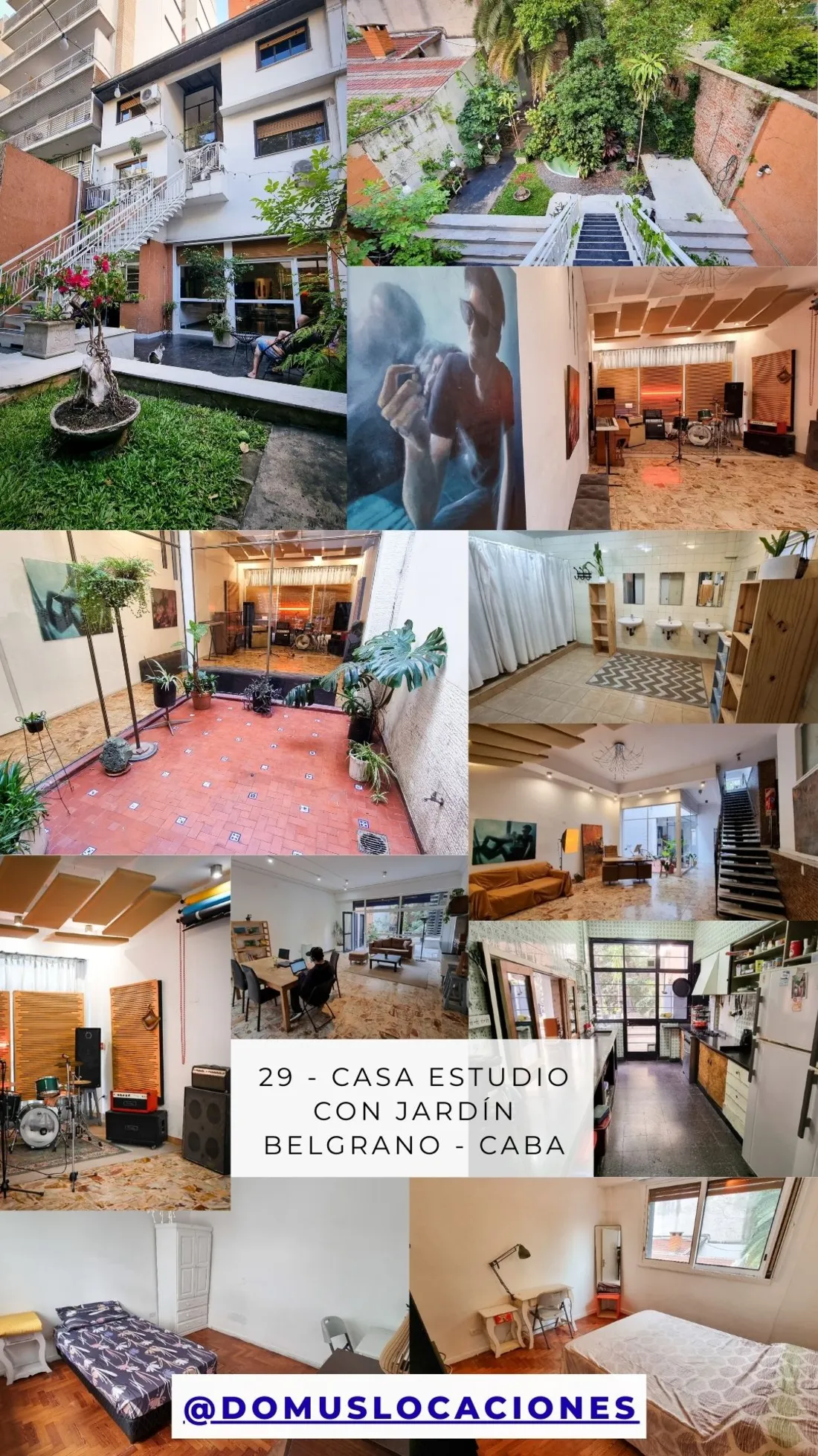 Casa estudio con Jardín. Belgrano - CABA