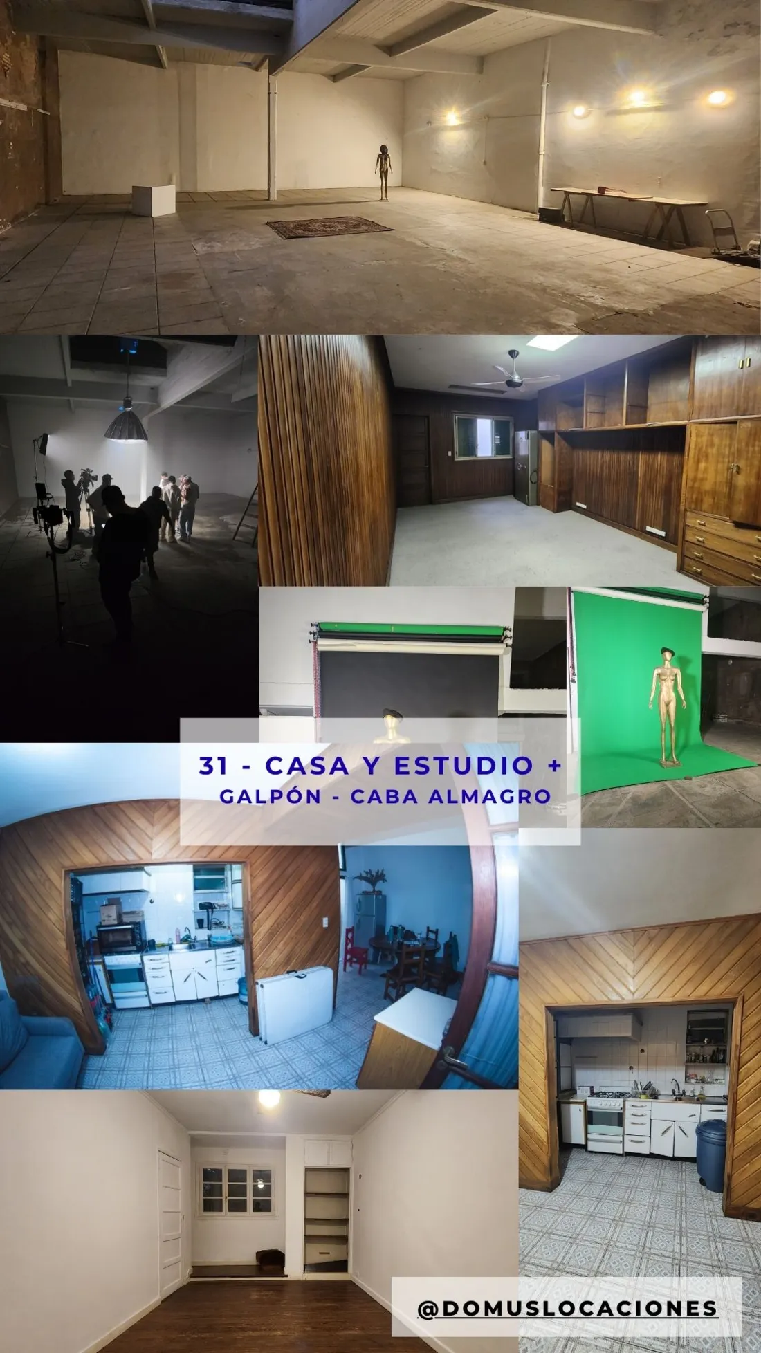 Casa y estudio + galpón - CABA Almagro