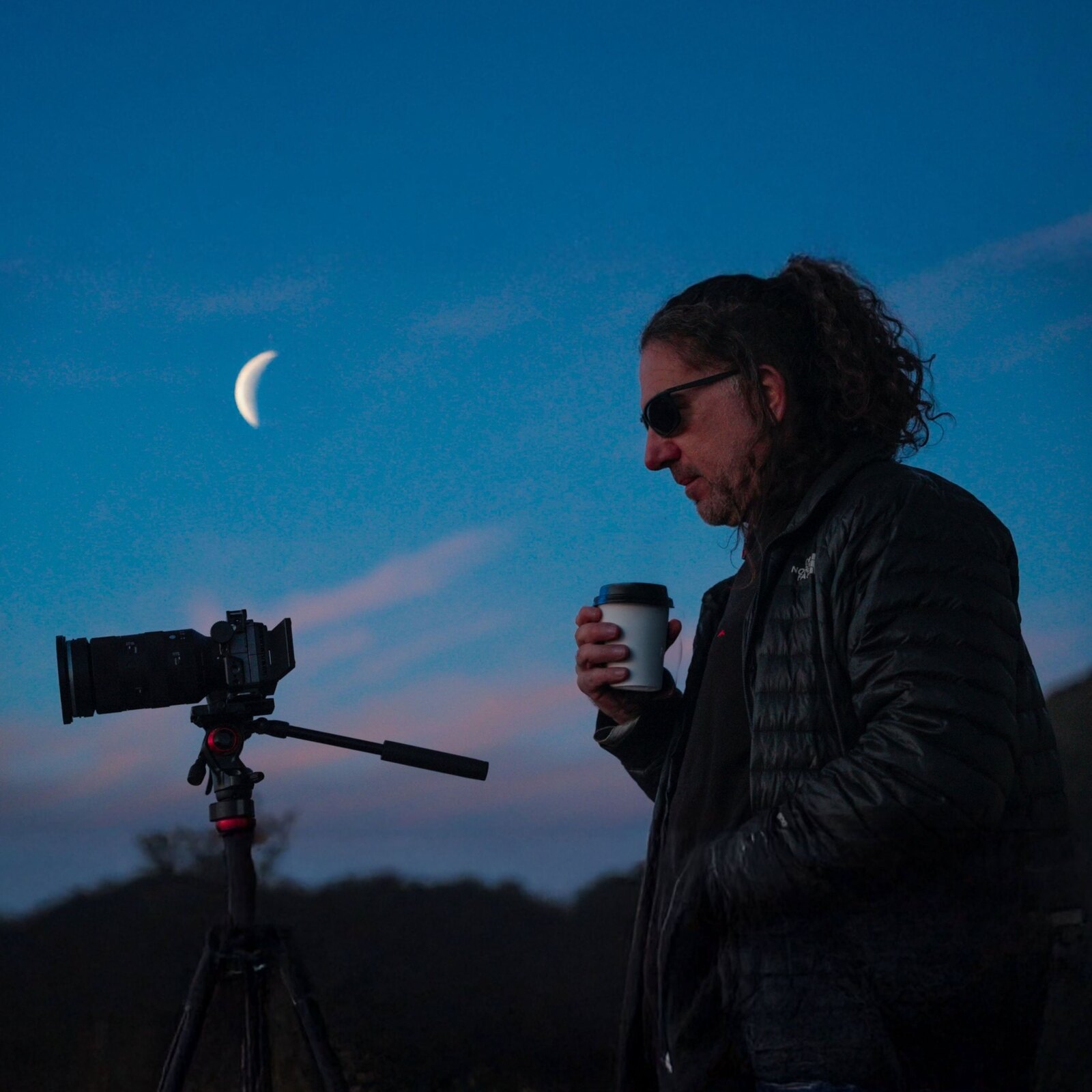 Pablo Goldberg en rodaje de timelapse en Córdoba