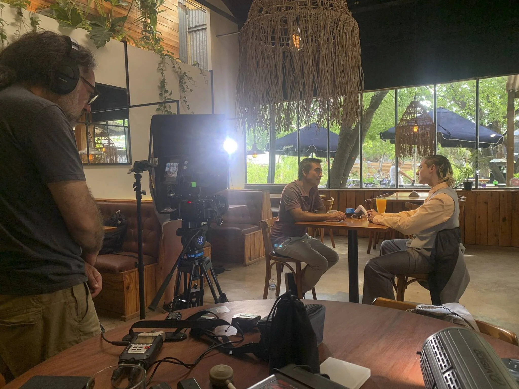 Entrevista en locación con sonido directo